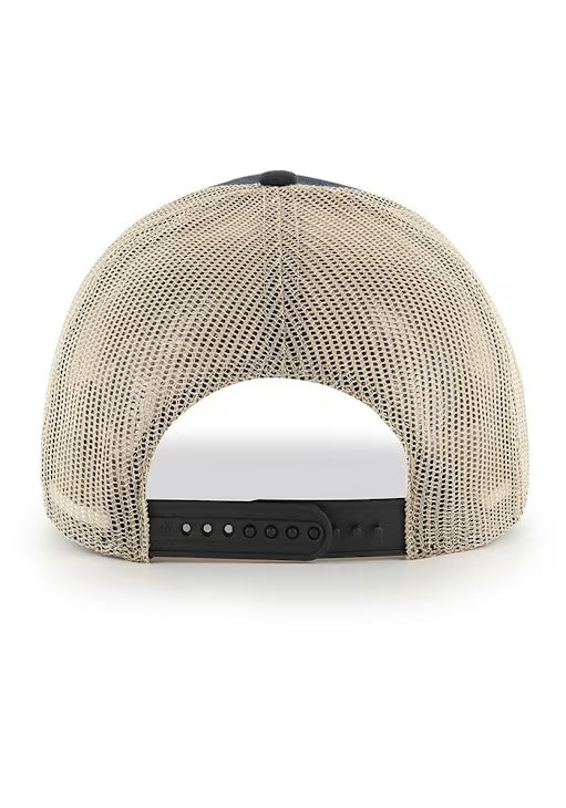 Chicago Blackhawks '47 Brand Black Rawhide Trucker Hat - Adjustable