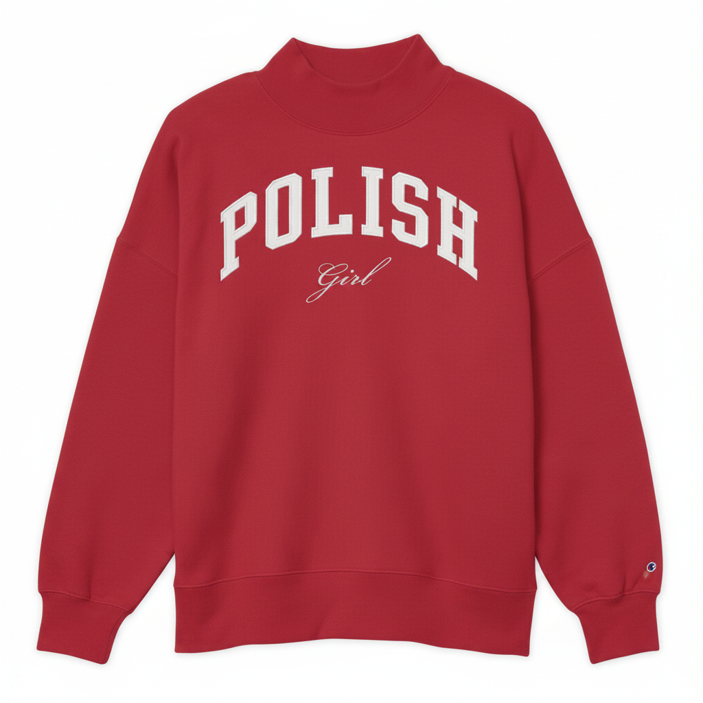 Polish Girl Pullover Crewneck - Red