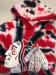 Chicago Blackhawks  Youth Tie Dye Hoodie