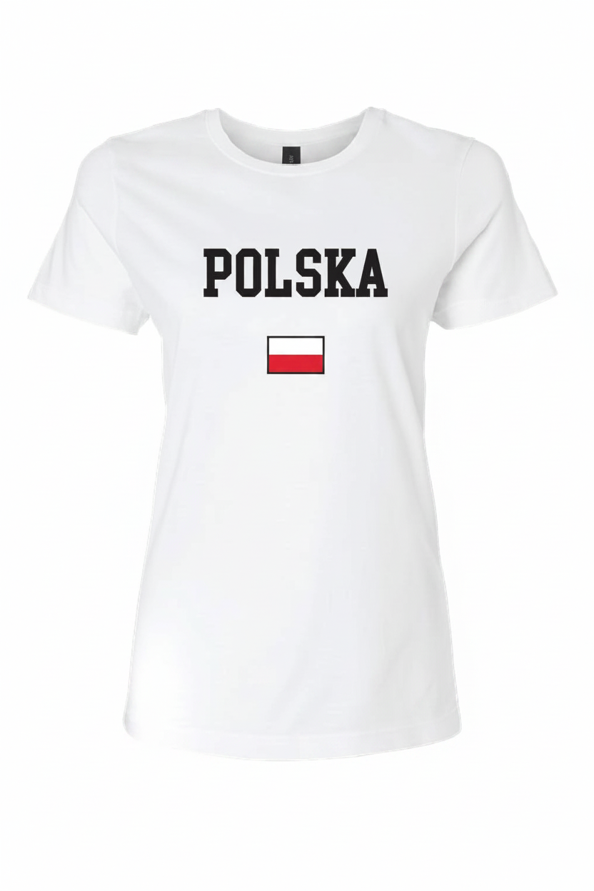 Women's Polska National T-Shirt - White/Cream/Red