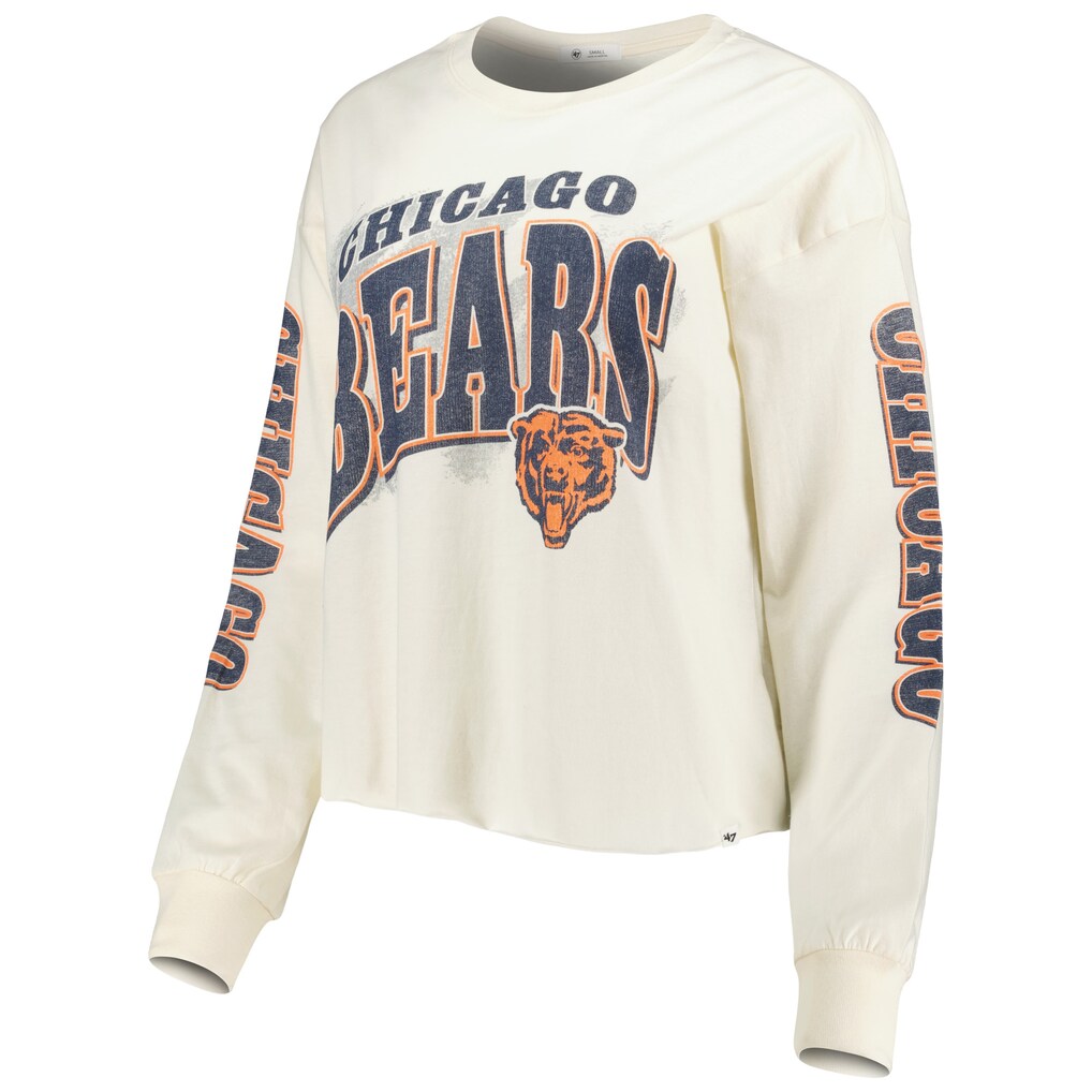 Chicago Bears Parkway Cropped '47 Long Sleeve Womens's T-Shirt