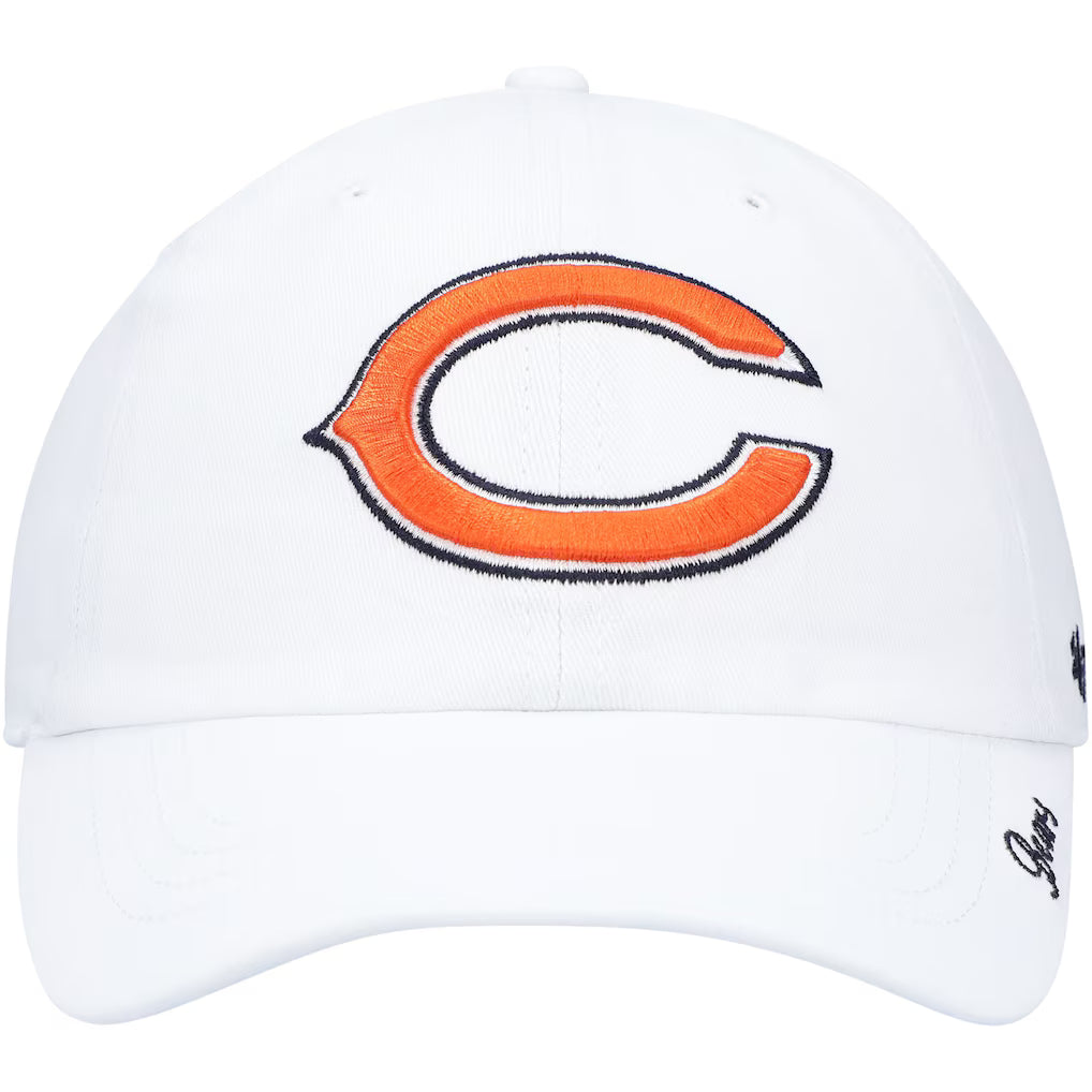 White Chicago Bears Miata Clean Up Logo '47 Clean Up Women's Adjustable Hat