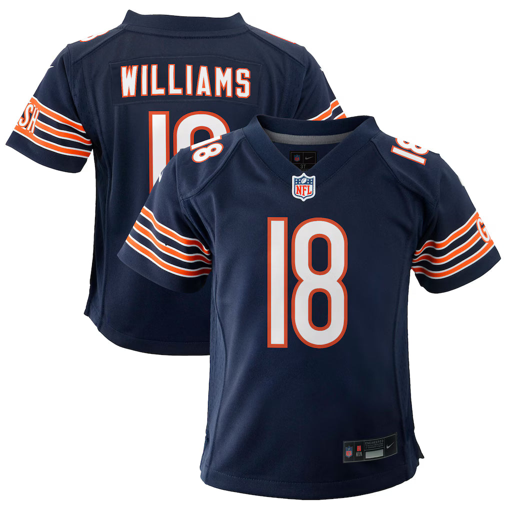 Chicago Bears Caleb Williams Youth Nike Navy Game Jersey