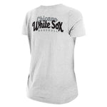 Chicago White Sox New Era Women's 2-Hit Front Twist Burnout T-Shirt - White