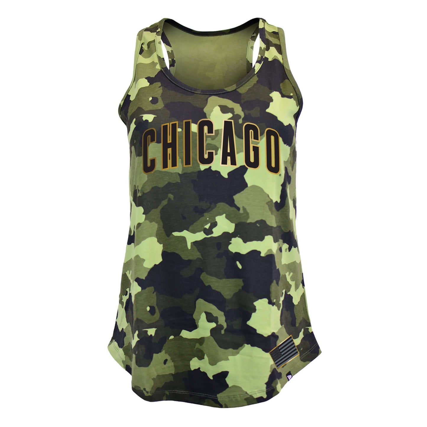 Chicago Cubs Women's Armed Forces Day Racer Back Tank Top