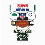 Past Super Bowl Champion New York Jets Collector Pin