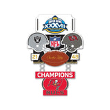 Past Super Bowl Champion Tampa Bay Buccaneers Collector Pin