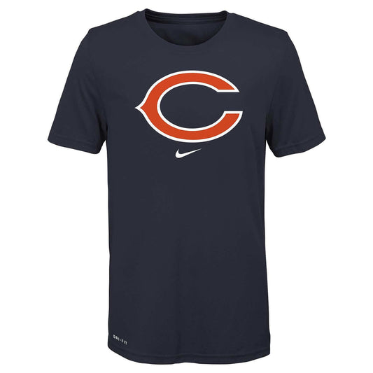 Chicago Bears Youth Nike Essensial Logo DRI FIT TEE