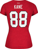 Women's Chicago Blackhawks Patrick Kane #88 Cap Sleeve T-Shirt NHL Reebok Tee
