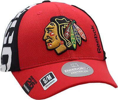 Chicago Blackhawks Hat Flex Fit Draft Structured Indian Head Logo