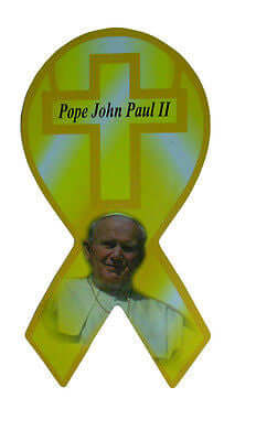 John Paul II 1920 - 2005 Rest In Peace Memorial Religious Ribbon Magnet Style 1