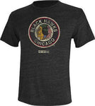 Youth Chicago Blackhawks Vintage Retro Logo T-Shirt CCM NHL Official Tee