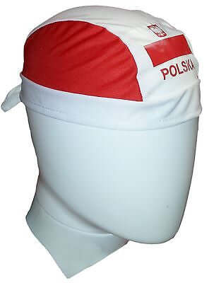 Polish  Skull Cap Polska Head Wrap Poland National Pride Bandana