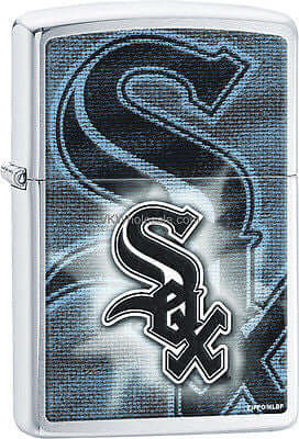 Chicago White Sox Zippo Lighter MLB Official Season Z915 - E15 Chrome Baseball