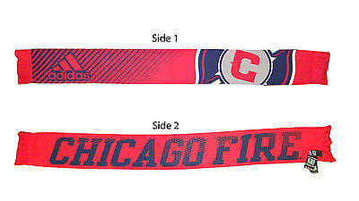 Chicago Fire Sublimated Paint Scarf Team Pride Adidas Officially Licensed