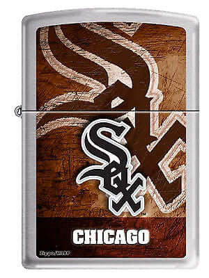 Chicago White Sox Zippo Lighter MLB Official Season Z911 - E13 Chrome Baseball