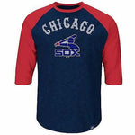 Chicago White Sox Youth Cooperstown Raglan Three-Quarter Sleeve Shirt