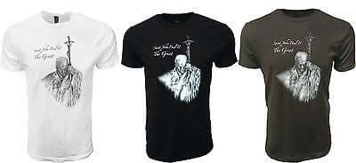 Saint John Paul II 2nd "The Great" Pope T-Shirt Catholic Church Pride Tee
