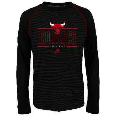 Youth Chicago Bulls Energy Stripe Climalite Long Sleeve T-Shirt NBA Adidas Tee