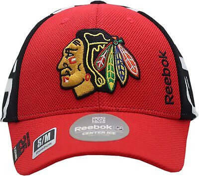 Chicago Blackhawks Hat Flex Fit Draft Structured Indian Head Logo