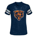 Youth Girls Chicago Bears Opal Burnout T-Shirt Outerstuff NFL Official Tee