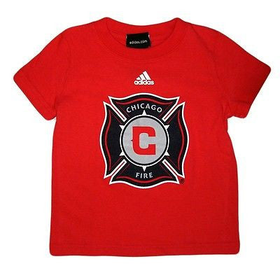 Chicago Fire T-Shirt Official Licensed MLS Soccer Adidas Cotton Top Shirt
