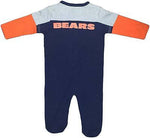 Chicago Bears Toddler Button Up Sleeper NFL Officially Licensed One Piece