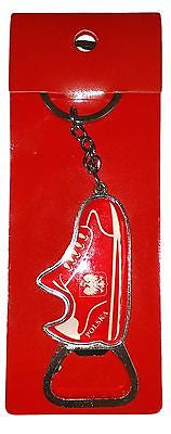 Poland Polska Shoe Bottle Opener Keychain Red & White Polish Key Chain