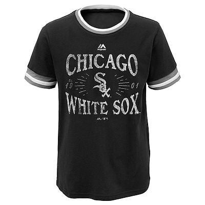 Chicago White Sox Girls Majestic Round The Bases Ringer Tee