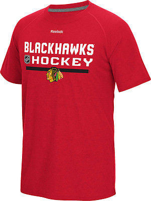 Youth Chicago Blackhawks PlayDry Performance T-Shirt NHL Official Reebok Tee