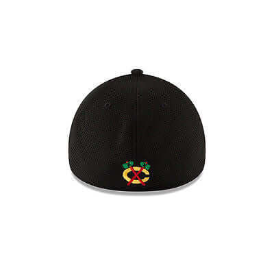Chicago Blackhawks New Era 39THIRTY Logo Twist Flex Fit Hat NHL Baseball Cap