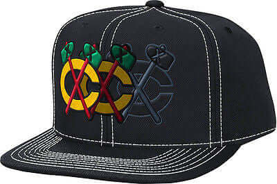 Chicago Blackhawks Disappearing Tomahawk Snapback Hat NHL Reebok Official Cap