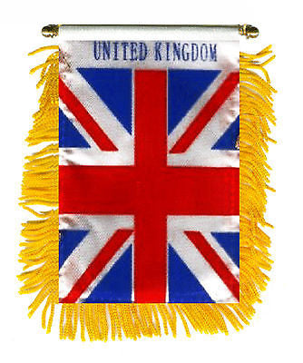 United Kingdom Tassel Flag Mini Banner 4"x6" Pack Of Two United Kingdom Pennant 15 x 10 CM