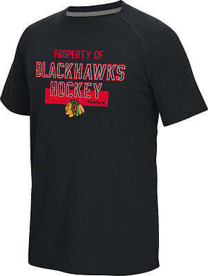 Chicago Blackhawks Common Property T-shirt Reebok NHL Official Ultimate Tee