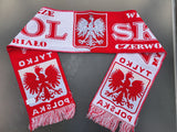 Polska Poland National Pride 3"Tylko Polska" Scarf - White & Red