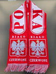 Polska Poland National Pride "Bialo Czerwoni" Scarf - White & Red Generic .MADE IN POLAND.
