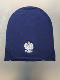 Poland Skull Cap Polska Polish Beanie Navy Blue Eagle Hat - One Size