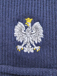 Poland Skull Cap Polska Polish Beanie Navy Blue Eagle Hat - One Size