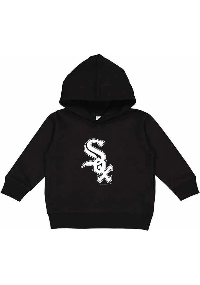 CHICAGO WHITE SOX TODDLER/Kids  BLACK PRIMARY LOGO LONG SLEEVE HOODED SWEATSHIRT