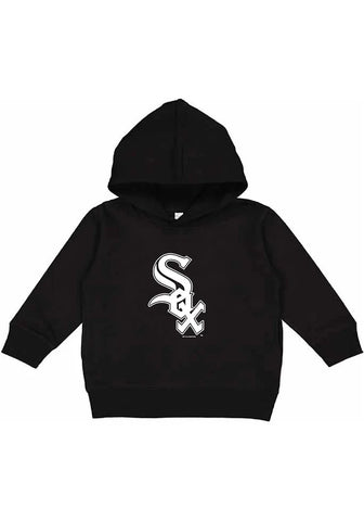 CHICAGO WHITE SOX TODDLER/Kids  BLACK PRIMARY LOGO LONG SLEEVE HOODED SWEATSHIRT