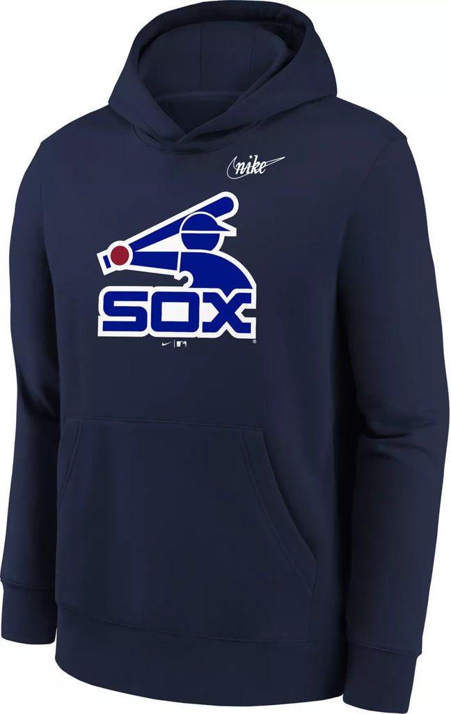 Nike Youth Boys Chicago White Sox Navy Logo Pullover Hoodie