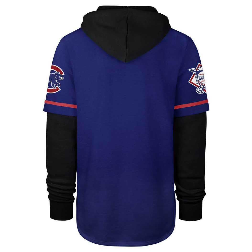 CHICAGO CUBS ROYAL TRIFECTA SHORTSTOP PULLOVER HOODIE  SWEATSHIRT