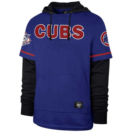 CHICAGO CUBS ROYAL TRIFECTA SHORTSTOP PULLOVER HOODIE  SWEATSHIRT