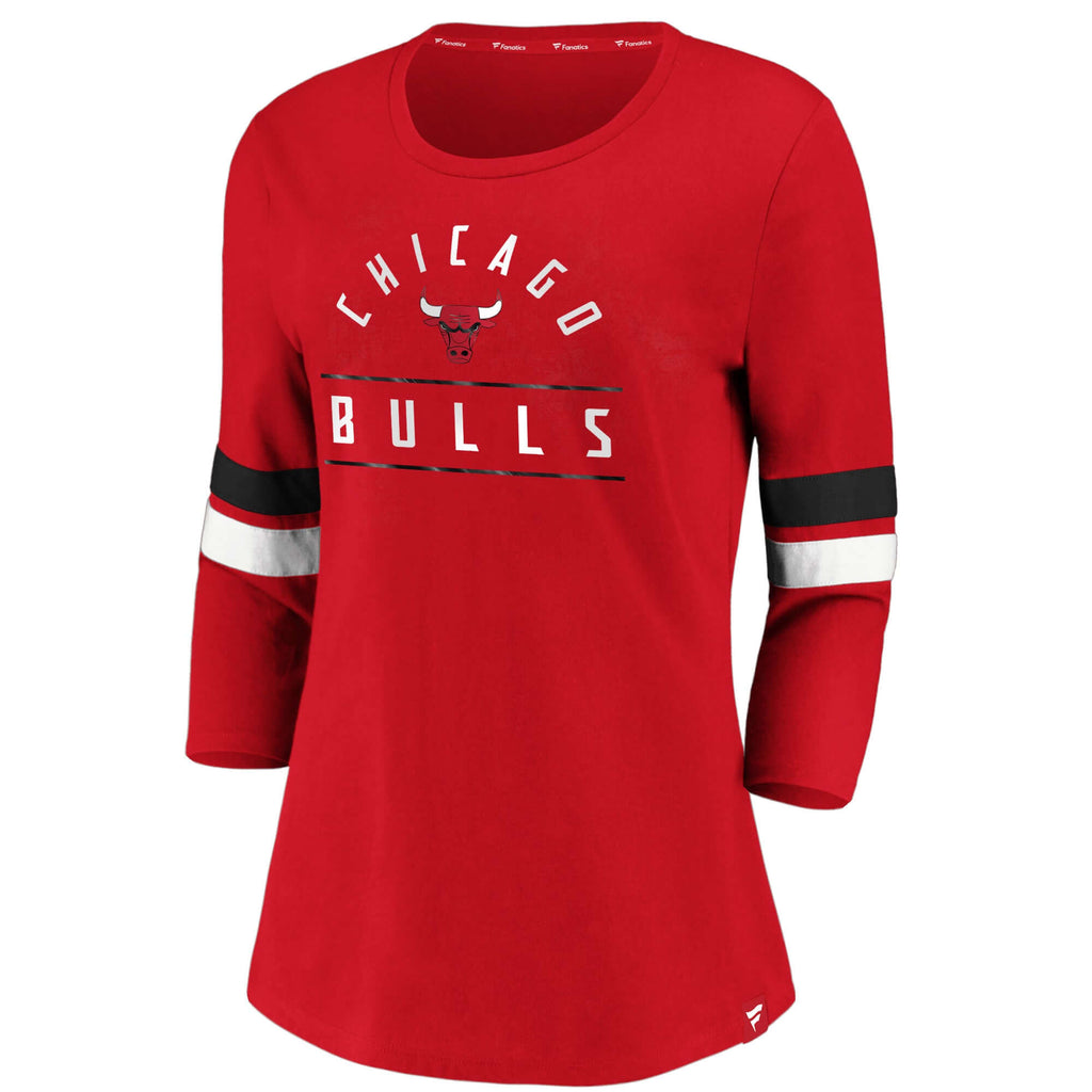 Men's Fanatics Branded Red Chicago Bulls Primary Team Logo T-Shirt