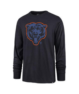 Chicago Bears Fall Navy '47 Pop Shadow Imprint Long Sleeve
