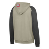 Men's Polska Premium Fleece Contrast Grey Raglan Hoodie