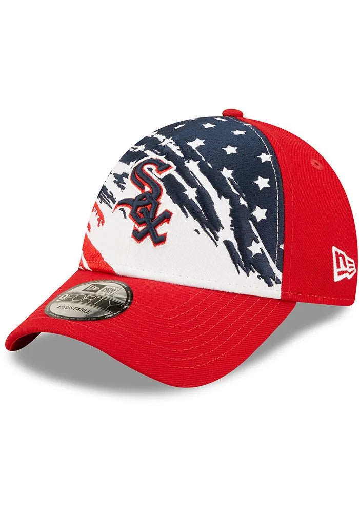 NEW ERA CHICAGO WHITE SOX 2022 4TH OF JULY 9FORTY ADJUSTABLE HAT - RED