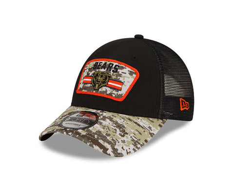Chicago Bears New Era 9FORTY 2021 Salute to Service Adjustable Hat