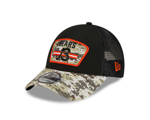 Chicago Bears New Era 9FORTY 2021 Salute to Service "B" Adjustable Hat