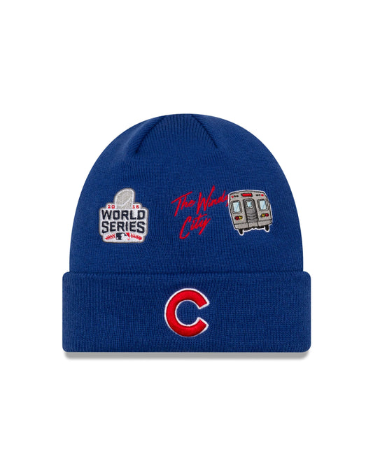 Chicago Cubs 2016 World Series Windy City Themed Winter Hat